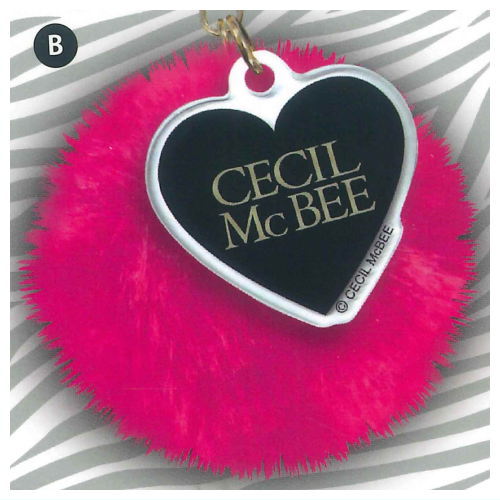 CECIL McBEE Pompom Fur Keychain [2.B]