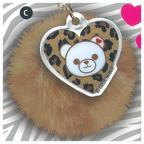 CECIL McBEE Pompom Fur Keychain [3.C]