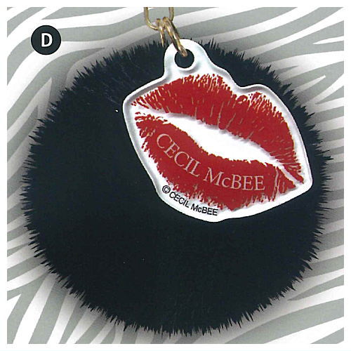 CECIL McBEE Pompom Fur Keychain [4.D]