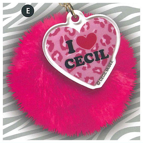 CECIL McBEE Pompom Fur Keychain [5.E]