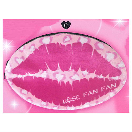 ROSE FAN FAN Die-cut Pouch [3.C]