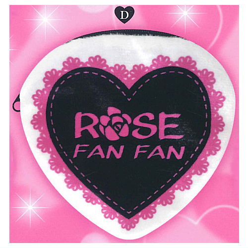 ROSE FAN FAN Die-cut Pouch [4.D]