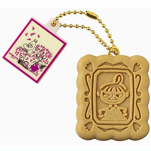 Moomin Shop Patisserie Miniature Keychain [3.Cream Sand Cookie Little My]