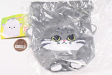 Fuwafuwa Animal Drawstring Pouch [4.Pallas's cat]