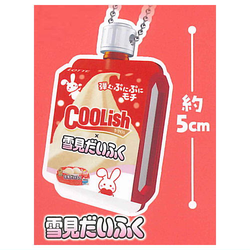 LOTTE Coolish #Moso Package Miniature Mascot [5.Yukimi Daifuku]