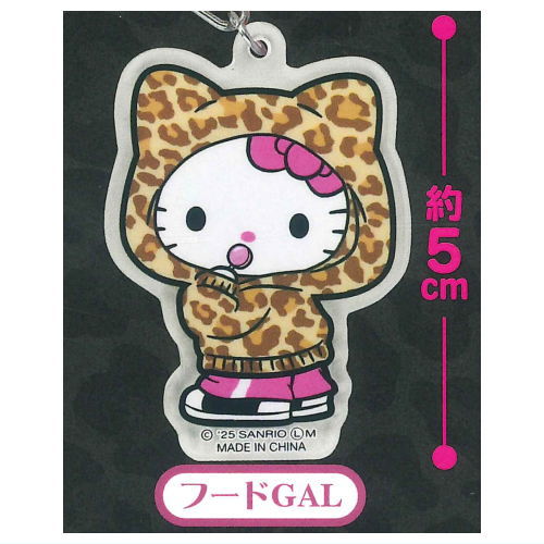 Sanrio Hello Kitty Acrylic Keychain [5.Hood GAL]