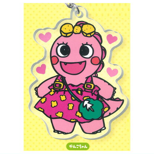 Zawazawamorino Ganko-chan Acrylic Keychain Capsule Toy [1.Ganko-chan]