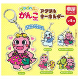 Zawazawamorino Ganko-chan Acrylic Keychain Capsule Toy [All 5 type set(Full Complete)]