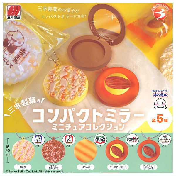 Sanko Seika Compact Mirror Miniature Collection [All 5 type set(Full Complete)]