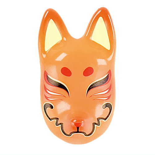 Daikyoya collection Part.11 Hananari Kitsune-men Netsuke  [5.Oage]