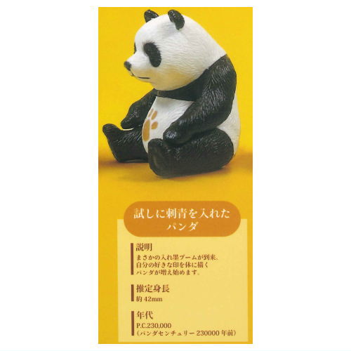 Panda Evolution Figure Collection [2.Tameshi ni irezumi o ireta Panda]