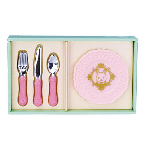 Sylvanian Families Gift Tableware Collection Part.2  [5.Cutlery and Plate Set]
