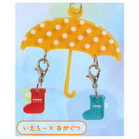 YurayuraTwins Ai Ai Name Umbrella Mejirushi Charm [3.Yellow x Boots]