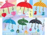 YurayuraTwins Ai Ai Name Umbrella Mejirushi Charm [All 6 type set(Full Complete)]
