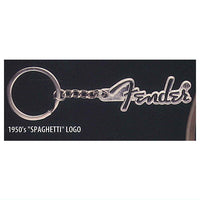 Fender logo metal key ring Part.2 [4.1950's SPAGHETTI LOGO]
