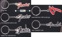 Fender logo metal key ring Part.2 [All 5 type set(Full Complete)]