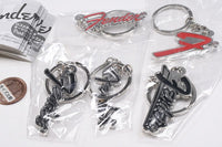 Fender logo metal key ring Part.2 [All 5 type set(Full Complete)]
