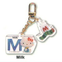 The Very Hungry Caterpillar x Hello Kitty Twin Acrylic Keychain [5.Milk]