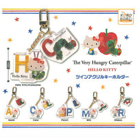 The Very Hungry Caterpillar x Hello Kitty Twin Acrylic Keychain [All 6 type set(Full Complete)]