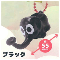 Elephant Joro Part.2 Miniature Figure Strap [7.Black]