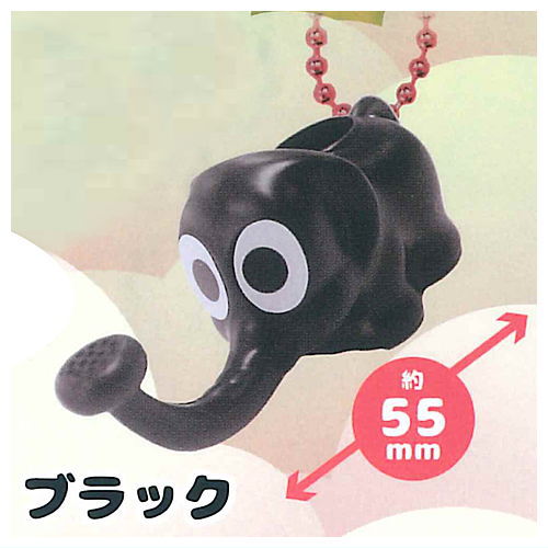 Elephant Joro Part.2 Miniature Figure Strap [7.Black]