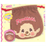 Monchhichi Pouch Assortment Collection [1.Face Kinchaku Bag]