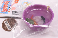 Japanese taste Fishbowl mascot [5.Pottery bowl (wakamurasaki)]