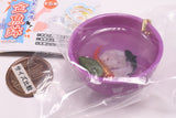 Japanese taste Fishbowl mascot [5.Pottery bowl (wakamurasaki)]