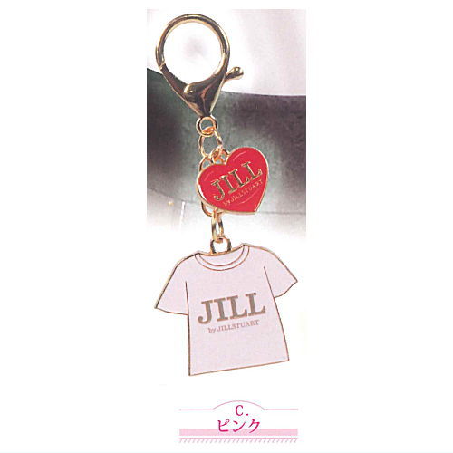JILL by JILL STUART Logo T-Shirt Metal Keychain [3.Pink]