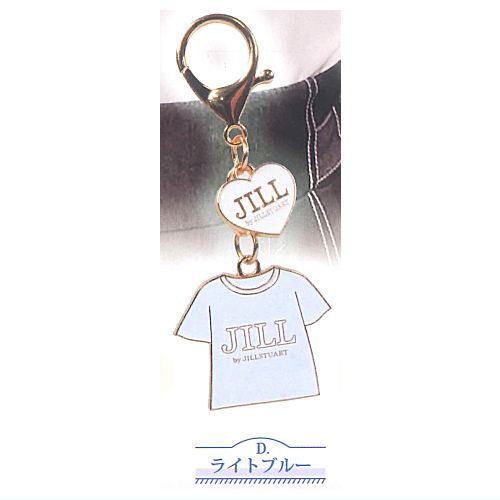 JILL by JILL STUART Logo T-Shirt Metal Keychain [4.Light Blue]
