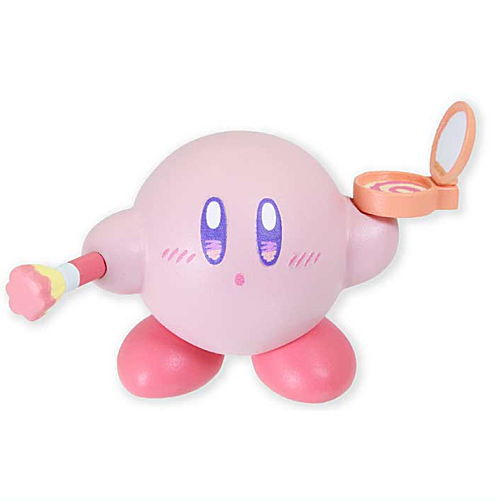 Kirby Happy Morning Figure Mascot [4.Make-up gokko  (Kirby)]