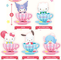 Shaky! Sanrio Characters Coffee Cup Stripe [All 5 type set(Full Complete)]