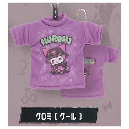 My Melody & Kuromi T-shirt Keychain [2.Kuromi (Cool)]