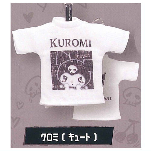 My Melody & Kuromi T-shirt Keychain [4.Kuromi (Cute)]