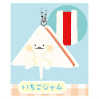 Sandwich Baby Stingray Mascot Ball Chain [5.Strawberry Jam]