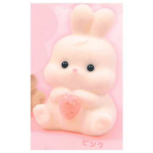 Fuwafuwa Flocky Sofubi Rabbit [5.Pink]