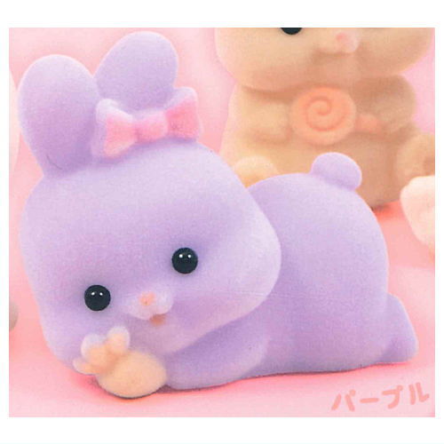 Fuwafuwa Flocky Sofubi Rabbit [6.Purple]