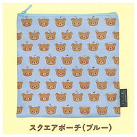 Rilakkuma anata no soba ni Rilakkuma Assorted Collection [2.Square Pouch (Blue)]