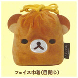 Rilakkuma anata no soba ni Rilakkuma Assorted Collection [3.Face Drawstring Bag (Eyes Closed)]