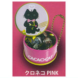 CACAOCAT can mini mascot [1.Black Cat Pink]
