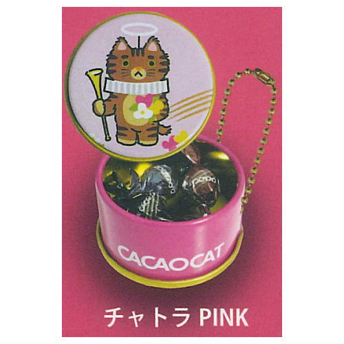 CACAOCAT can mini mascot [3.Chatora Pink]