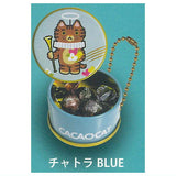 CACAOCAT can mini mascot [6.Chatora Blue]
