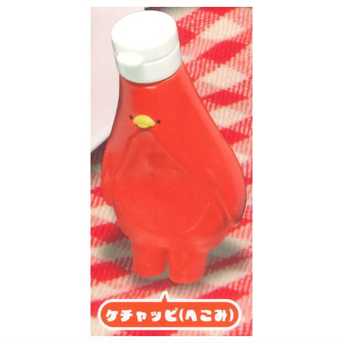 Ushihito's Gyoniku sausage-kun and friends figure mascot Part.2 [5.Ketchupi (hekomi)]