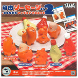 Ushihito's Gyoniku sausage-kun and friends figure mascot Part.2 [All 5 type set(Full Complete)]