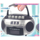 Record playback! retro mini CD player mascot Metallic Color [1.Black]