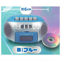 Record playback! retro mini CD player mascot Metallic Color [2.Blue]