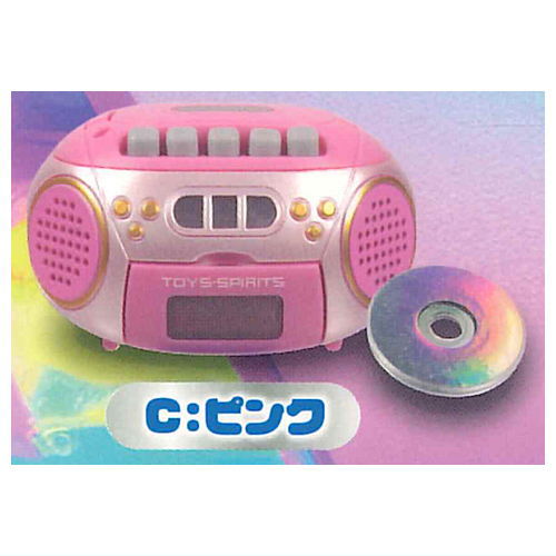 Record playback! retro mini CD player mascot Metallic Color [3.Pink]
