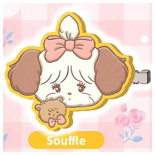mikko illustrations LOVE FRIENDS pukkuri rubber hairpin [4.Souffle]