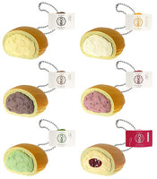 Hattendo Cream bun Mochi Punyu Keychain [All 6 type set (Full Complete)]