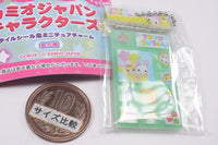 Kamio Japan Characters Tile Sticker Miniature Charm [2.Fuwafuwa Rabichan]